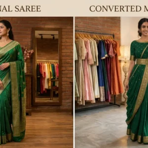 Saree to Dress Fashion Ideas: How to Creatively Upcycle Traditional Silk & Georgette