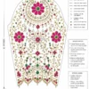 Luxury Bridal Aari Blouse Sleeve Design with floral Maggam Work, kundan stones, ruby and emerald embellishments, and scalloped border paper tracing