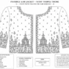 Front view of Ivory Temple Heritage Invisible Aari Jacket with premium handcrafted Aari embroidery