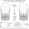 Sleeve embroidery detail of Ivory Temple Heritage Invisible Aari Jacket with temple heritage Aari work