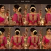 360 degree pink and gold Aari Maggam bridal blouse design