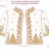 Wine Temple Heritage Invisible Aari Jacket with detachable transparent organza, handcrafted temple border Aari embroidery and premium South Indian bridal styling