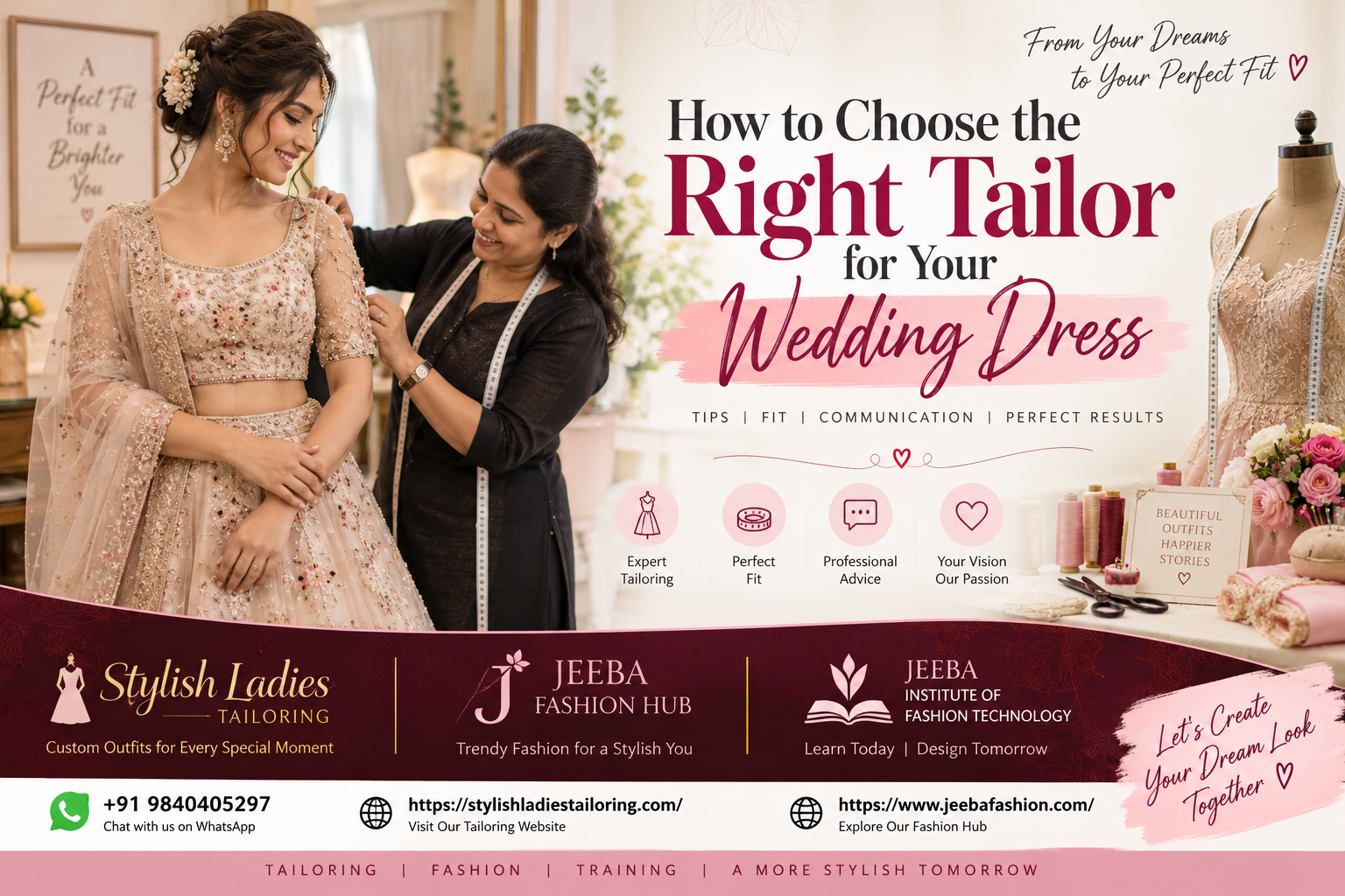 How to Choose the Right Tailor for Your Wedding Dress
