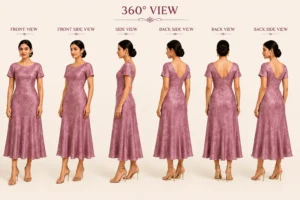 Aurelia Bias Vintage Bias-Cut Party Dress