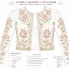 Ivory Lotus Bloom Invisible Aari Jacket with detachable transparent organza, handcrafted lotus floral Aari embroidery for South Indian bridal blouse transformation