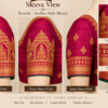 Sleeve of Kanchi Andhra style silk blouse with zari work