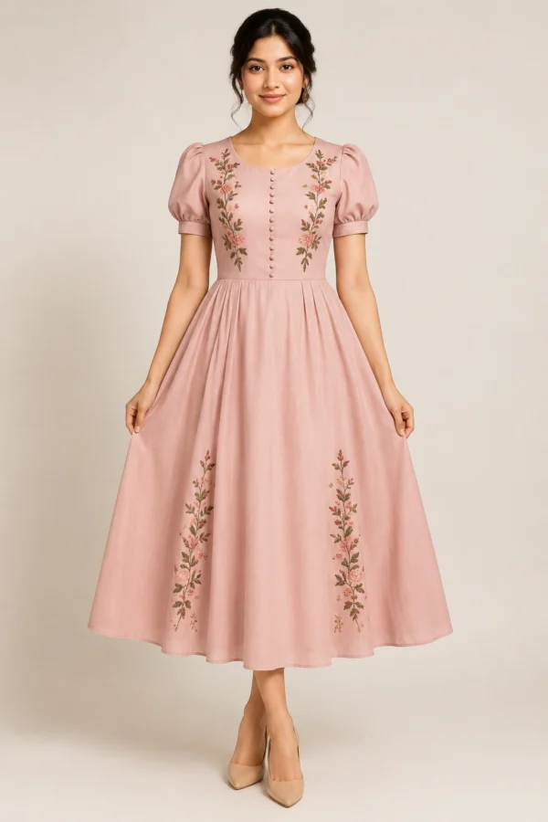 Roselle Tea Vintage Tea Party Dress for Women