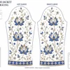Premium handcrafted Royal Blue Invisible Aari Jacket