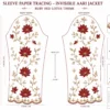 Ruby Red Lotus Bloom Invisible Aari Jacket