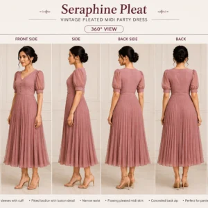 Seraphine Pleat fabric cutting layout for 44 inch width fabric