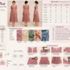 Seraphine Pleat fabric cutting layout for 44 inch width fabric