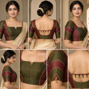 Temple Armour Fusion Saree Blouse | Deepavali Designer Blouse